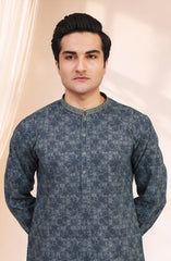 TEAL 100% COTTON PRINTED KURTA