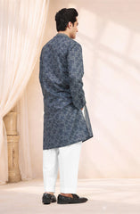 TEAL 100% COTTON PRINTED KURTA