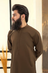 WOOD-BROWN KURTA PAJAMA
