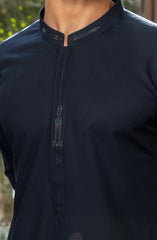 MEN KURTA PAJAMA NAVY BLUE