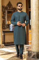 MEN KURTA PAJAMA TEAL
