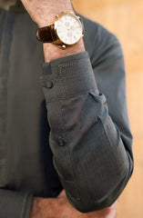 STONE GREY KURTA PAJAMA