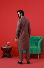 LIGHT MAROON SEMI FORMAL KURTA PAJAMA
