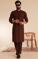 MEN KURTA PAJAMA BROWN