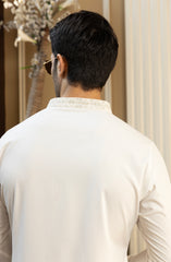 MEN KURTA PAJAMA OFF WHITE