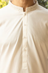 MEN KURTA PAJAMA OFF WHITE