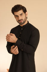 MEN KAMEEZ SHALWAR BLACK