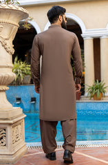 MEN KAMEEZ SHALWAR LIGHT BROWN