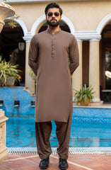 MEN KAMEEZ SHALWAR LIGHT BROWN