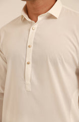 MEN KAMEEZ SHALWAR OFF WHITE