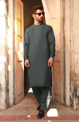 CHARCOAL BLENDED KAMEEZ SHALWAR