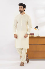 SUMMER'25 MEN KAMEEZ SHALWAR CREAM