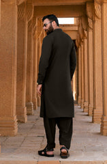 BROWN BLENDED KAMEEZ SHALWAR