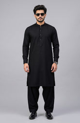 BLACK BLENDED KAMEEZ SHALWAR