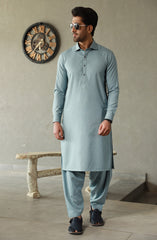 FESTIVE'23 MEN KAMEEZ SHALWAR CASUAL TURQUOISE