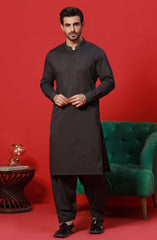 FESTIVE'23 MEN KAMEEZ SHALWAR SEMI FORMAL CHARCOAL