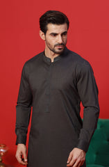 FESTIVE'23 MEN KAMEEZ SHALWAR SEMI FORMAL CHARCOAL