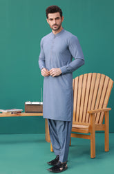 FESTIVE'23 MEN KAMEEZ SHALWAR CASUAL PIGEON