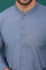 FESTIVE'23 MEN KAMEEZ SHALWAR CASUAL PIGEON
