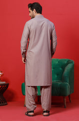 PRE WINTER'23 MEN KAMEEZ SHALWAR SEMI FORMAL WOOD BROWN