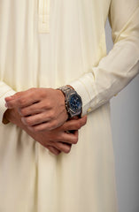 FESTIVE'23 MEN KAMEEZ SHALWAR CASUAL CREAM