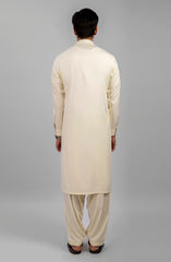 FESTIVE'23 MEN KAMEEZ SHALWAR CASUAL CREAM
