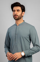 PRE WINTER'23 MEN KAMEEZ SHALWAR CASUAL GREEN