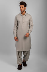 PRE WINTER'23 MEN KAMEEZ SHALWAR CASUAL ICE GREY