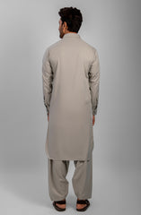 PRE WINTER'23 MEN KAMEEZ SHALWAR CASUAL ICE GREY