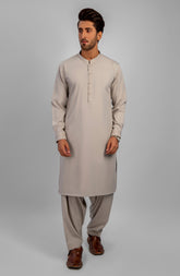 PRE WINTER'23 MEN KAMEEZ SHALWAR CASUAL FAWN