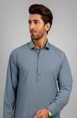 FESTIVE'23 MEN KAMEEZ SHALWAR CASUAL LIGHT BABY BLUE