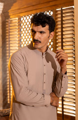 WINTER'23 MEN KAMEEZ SHALWAR CASUAL FAWN