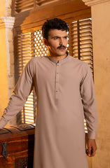 WINTER'23 MEN KAMEEZ SHALWAR CASUAL FAWN