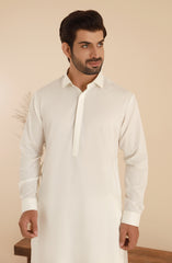 MEN KAMEEZ SHALWAR OFF WHITE