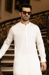 MEN KAMEEZ SHALWAR OFF WHITE