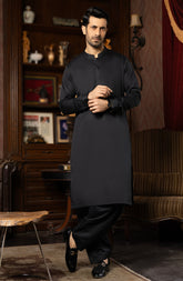 MEN KAMEEZ SHALWAR BLACK