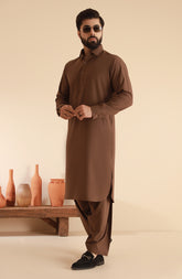 MEN KAMEEZ SHALWAR CHOCOLATE