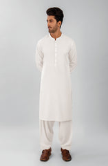 WINTER'23 MEN KAMEEZ SHALWAR WHITE