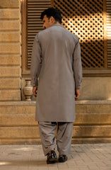 MEN KAMEEZ SHALWAR GREY