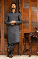 MEN KAMEEZ SHALWAR CHARCOAL