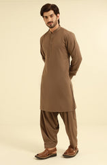MEN KAMEEZ SHALWAR LIGHT BROWN