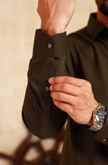 MEN KAMEEZ SHALWAR OLIVE