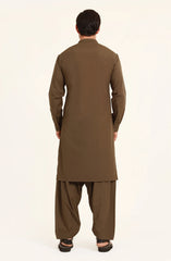 LIGHT WOOD BLENDED KAMEEZ SHALWAR