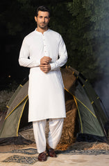 OFF WHITE BLENDED KAMEEZ SHALWAR