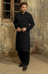 BLACK BLENDED KAMEEZ SHALWAR