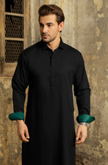 BLACK BLENDED KAMEEZ SHALWAR