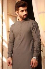 BROWN BLENDED KAMEEZ SHALWAR