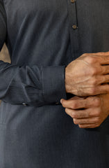 GREYISH BLUE BLENDED KAMEEZ SHALWAR