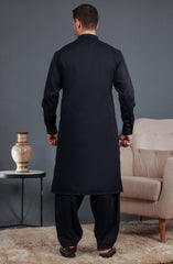 NAVY BLENDED KAMEEZ SHALWAR