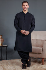NAVY BLENDED KAMEEZ SHALWAR